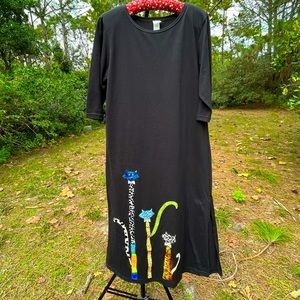 Karla Marie long black dress in medium